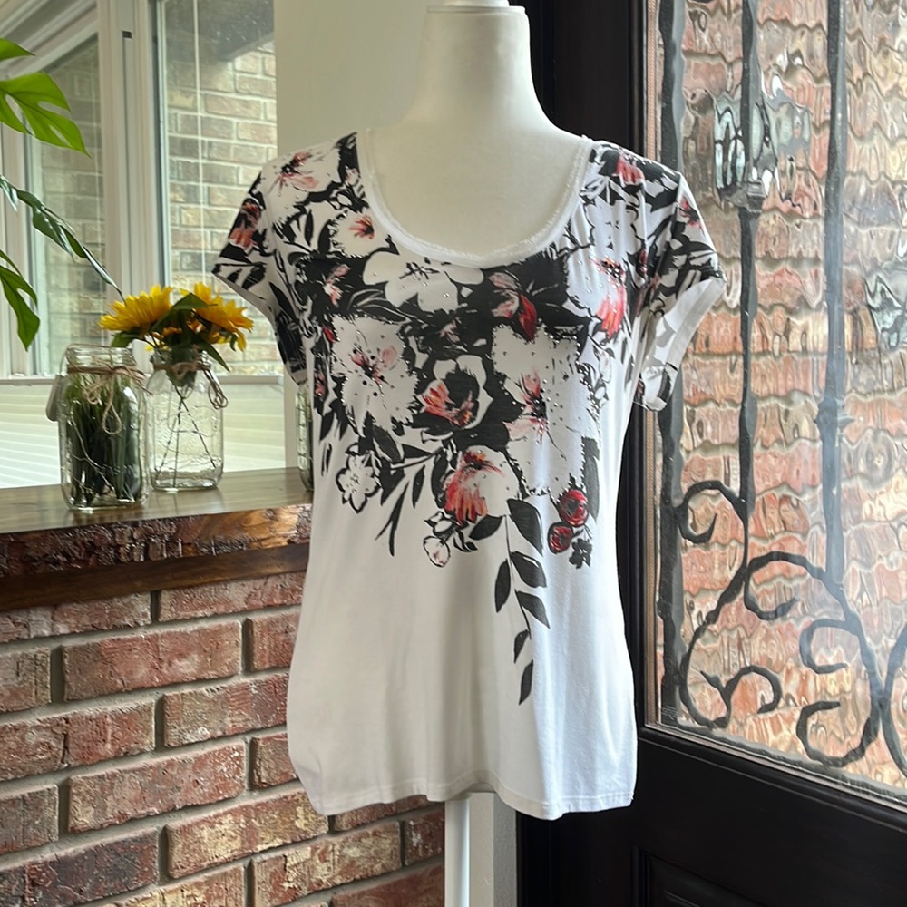 WHBM Top with Crystals Size L